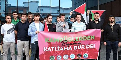 RTEÜ Öğrencilerinden Refah’taki Katliama Tepki